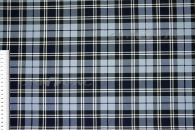 Ткань костюмная клетка Т7274 2004, 220 гр/м2, шир.150см, цвет т.синий/гол/бел - купить в Новошахтинске. Цена 
