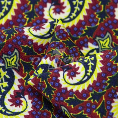 Плательная ткань "Фламенко" 14.1, 80 гр/м2, шир.150 см, принт огурцы - купить в Новошахтинске. Цена 243.96 руб.