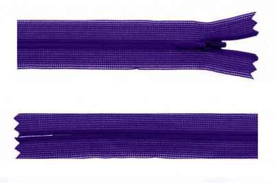 Молния потайная Т3 866, 50 см, капрон, цвет фиолетовый - купить в Новошахтинске. Цена: 8.62 руб.