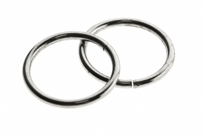 Кольцо металлическое d-15 мм, цв.-никель - купить в Новошахтинске. Цена: 2.45 руб.