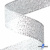 Лента металлизированная "ОмТекс", 25 мм/уп.22,8+/-0,5м, цв.- серебро - купить в Новошахтинске. Цена: 96.64 руб.