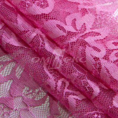 Кружевное полотно стрейч XD-WINE, 100 гр/м2, шир.150см, цвет розовый - купить в Новошахтинске. Цена 1 851.10 руб.