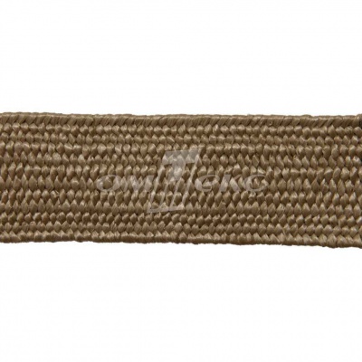 Тесьма отделочная полипропиленовая плетеная эластичная #2, шир. 40мм, цв.- соломенный - купить в Новошахтинске. Цена: 50.99 руб.