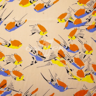 Плательная ткань "Софи" 14.1, 75 гр/м2, шир.150 см, принт птицы - купить в Новошахтинске. Цена 241.49 руб.