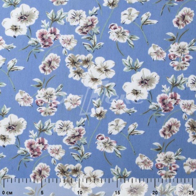 Плательная ткань "Фламенко" 12.1, 80 гр/м2, шир.150 см, принт растительный - купить в Новошахтинске. Цена 243.96 руб.