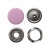 Кнопка рубашечная (закрытая) 9,5мм - эмаль, цв.003 - розовый - купить в Новошахтинске. Цена: 5.74 руб.