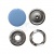 Кнопка рубашечная (закрытая) 9,5мм - эмаль, цв.182 - св.голубой - купить в Новошахтинске. Цена: 5.74 руб.