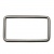Рамка металлическая прямоугольная, 40 х 15 мм- тём.никель - купить в Новошахтинске. Цена: 4.60 руб.