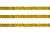 Пайетки "ОмТекс" на нитях, SILVER SHINING, 6 мм F / упак.91+/-1м, цв. 48 - золото - купить в Новошахтинске. Цена: 356.19 руб.