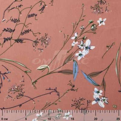 Плательная ткань "Фламенко" 2.1, 80 гр/м2, шир.150 см, принт растительный - купить в Новошахтинске. Цена 311.05 руб.