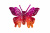 Бабочка декоративная пластиковая #10 - купить в Новошахтинске. Цена: 7.09 руб.