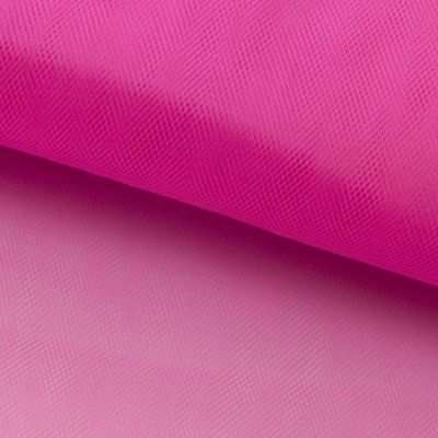 Фатин матовый 16-31, 12 гр/м2, шир.300см, цвет барби розовый - купить в Новошахтинске. Цена 100.92 руб.