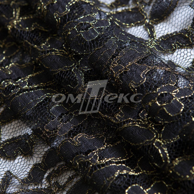 Кружевное полотно XD LACE 1-4, 80 гр/м2, шир.150см, цвет чёрный - купить в Новошахтинске. Цена 245.94 руб.
