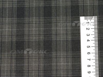 Ткань костюмная клетка 25235 2004, 185 гр/м2, шир.150см, цвет серый/бел - купить в Новошахтинске. Цена 