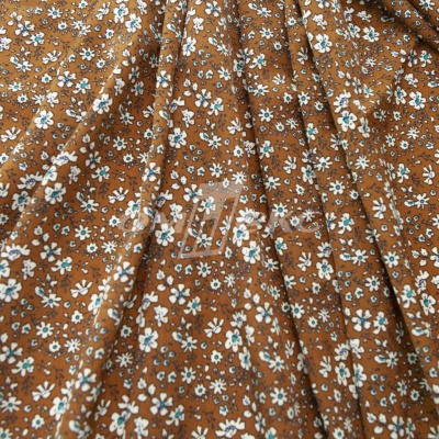 Плательная ткань "Фламенко" 11.1, 80 гр/м2, шир.150 см, принт растительный - купить в Новошахтинске. Цена 239.03 руб.