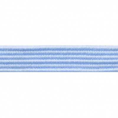 Резиновые нити с текстильным покрытием, шир. 6 мм ( упак.30 м/уп), цв.- 108-голубой - купить в Новошахтинске. Цена: 155.22 руб.