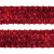 Тесьма с пайетками 3, шир. 35 мм/уп. 25+/-1 м, цвет красный - купить в Новошахтинске. Цена: 1 308.30 руб.